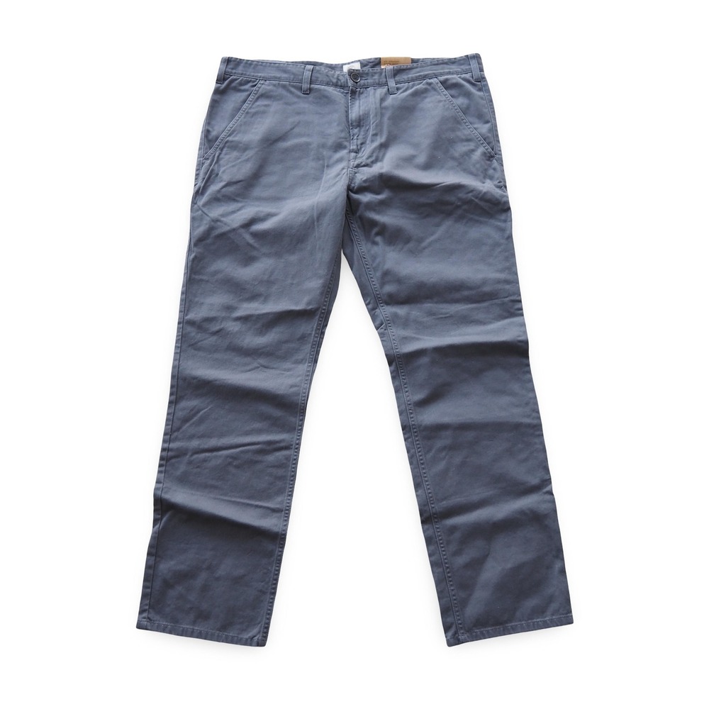 Timberland Straight Fit Chino Pants Men's‎ 40x32 Gray Flat Front Casual Cotton